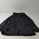 WenVen Boy's Winter Thicken Cotton Coat Heavy Sherpa Lined Hooded Parka Jacket XL Black