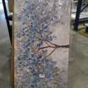 Abstract Large Wall Art Decor 29"x58" Blue White Wall Art For Living Room