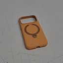 TORRAS Q3 Silicone 360 Spin for iPhone 17 Pro Case with Stand, Fit for MagSafe, Magnetic Ring Stand with Camera Control, Liquid Silicone Rubber Soft Phone Case for iPhone 17 Pro 6.3'', Pastel Orange