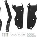 LABLT Rear Bumper Brackets Replacement for Pickup 2WD / 4WD 1964-1972, F-100, F-250, F-350, Black, Steel
