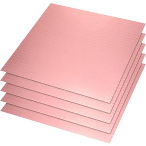 Uxcell 4500pcs Self Adhesive Mirrors Mosaic Tiles, 10 x 10 mm Mini Square Acrylic Disco Ball Tiles Sticker for DIY Disco Ball Craft Decorations Making, Rose Gold