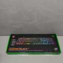 Razer DeathStalker V2 Gaming Keyboard: Low Profile Optical Switches Linear Red - Durable Coated Keycaps - Aluminum Top Plate - Multi Function Roller & Media Button - Chroma RGB - Snap Tap (Classic Black)