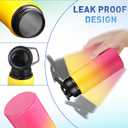 Mimorou 10 Pieces 20 oz Reusable Aluminum Water Bottles Bulk Outdoor Sports Water Bottles Multipack Travel Bottles for Gym, Hiking, Cycling, Camping, Fishing, Snap Lid(Gradient Color)