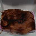 AISI HAIR 14 Inch Orange Wigs for Women - Shoulder Length Wave Wig with Pre-Cut Lace Hairline, Middle Part Natural Wavy Bob Synthetic Heat Resistant Fiber for Daily and Party