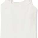 Amazon Essentials Women's Maternity Nursing Friendly Camisole with Adjustable Straps and Built-in Shelf Bra, Pack of 2 (White) Small