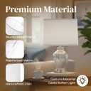 Lamp Shades Set of 1–𝟏𝟏.𝟔” 𝐓𝐨𝐩 𝐱 𝟏𝟐.𝟔” 𝐁𝐨𝐭𝐭𝐨𝐦 𝐱 𝟗.𝟖” 𝐇𝐢𝐠𝐡 Drum Lamp shades–Fits Harp-Style Bedside & Floor–Easy Assembly(Ships Rolled Flat) (White - Pack of 1, Medium)