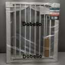 Babelio 29-55 Inch Extra Wide Baby/Dog Gate, PressGuard P7, Metal Auto Close, Pressure Mounted Pet Door for Doorways, NO Need Tools and Drilling, with Wall Cups, White