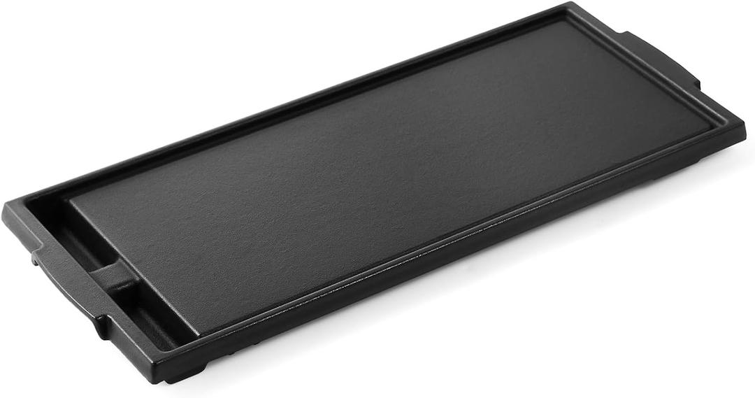 Allstare W10432544 Griddle Replacement Parts for Whirlpool Gas Stove Cast Iron Griddle Plate 19.7 x 7.9" W10432539 Kenmore Maytag Jenn Air Kitchenaid Range Cooktop Parts Burner Center Griddle Pan