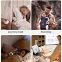 Glocusent Portable Sound Machine for Baby Kids Adults - 62 Sounds & 5W Speaker White Noise Machine for Sleeping, 30-hr Lasting Rechargeable Sound Machine with 4 Timer, Suitable for Home Travel