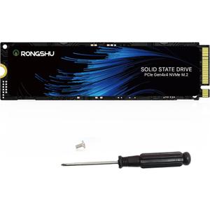 1TB NVMe SSD M.2 PCIe4.0 Gen 44, M.2 2280 Internal Gaming SSD, Seq. Up to 5,100 MB/s, SLC Cache 3D NAND TLC Internal Solid State Drive Compatible with PS5, Laptop, PC Desktops