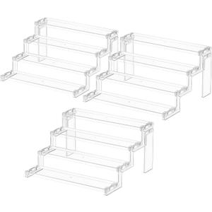 Lifewit Cupcake Stand, Perfume Cologne Organizer, Tool-Free Assembly, Display Riser, Spice Rack, Figurine Holder, Makeup Storage, Room Decor, Party Decorations, Clear, 12 4 Tier, 3 Pcs
