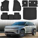 Floor Mats & Trunk Mat Fit for 2025 Jeep Wagoneer S 4xe EV,All Weather Protection TPE, Anti-Slip Floor Mats & Cargo Liner Fit for 2025 Jeep Wagoneer S 4xe EV Accessories