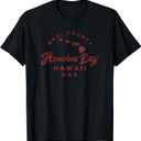 Maui Honolua Bay Hawaii Islands Map Hawaiian Vintage T-Shirt
