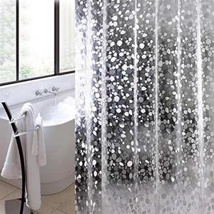 EVA Clear Shower Curtain Liner, 3D Water Cube 5G Shower Liners with 12 Rustproof Metal Grommets and Weighted Magnets, Waterproof Duty for Bathroom 72 x 72