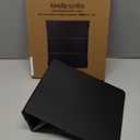 Plant-Based Leather Folio Cover with Magnetic Attach, Designed with Sustainability in Mind for Amazon Kindle Scribe (Black)