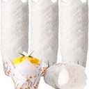 Maxdot 200 Pcs Fall Floral Tulip Cupcake Liners for Baking Autumn Wildflower Paper Muffin Baking Cups Flower Tulip Muffin liners Wrappers for Thanksgiving Baby Shower Wedding Birthday Party Decor (maillard)