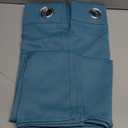 NICETOWN Outdoor Curtains for Patio Waterproof Set of 2, Silver Stainless Steel Grommet Blackout Weighted Outdoor Indoor Drapes Thermal Insulated for Balcony/Pool, W52 x L84, Teal Blue