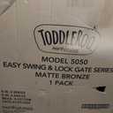 Toddleroo by North States - Easy Swing & Lock Baby Gate Series 2: Hardware Mounted Metal Safety for Stairs & Doorways - Adjustable 28.68 to 47.85 Inches Wide - 31 Inches Tall - Matte Bronze