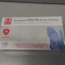Intco Basic Medical NGPF-7002 Blue Nitrile Exam Gloves, Medium, 100 Count, Latex-Free, Powder-Free, Non-Sterile Disposable Gloves for Food Prep, Cleaning, Cooking, Salon, Pet Care & Everyday Use, 10 Packs