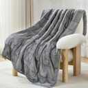 Ultra-Soft 15lb Weighted Blanket for Adults, Plush Sherpa Fleece Reversible Weighted Throw Comfort for Relaxation & Cozy Evenings, Hug-Like Security, Evenly Distributed, W48 x L72, Grey