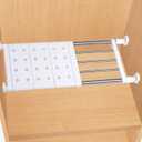 Metal Storage Rack Adjustable Organizer, Expandable Closet Tension Shelf, Organizer Shelf for Lockers