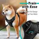 No Pull Pet Harness Dog Harness Adjustable Outdoor Pet Vest 3M Reflective Oxford Material Vest for Dogs Easy Control for Small Medium Large Dogs (XL) BARKBAY