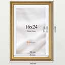 Eletecpro 16x24 Picture Frames Set of 2 with Clear Acrylic Cover, Gold