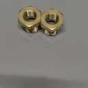 1/2" NPT Male x 1/4" NPT Female Reducer Hex Bushing, Heavy Duty Brass Pipe Fitting Reducing Adapter, Hex Head Pipe Fittings (1/2 MNPT x 1/4 FNPT)