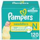 Pampers Swaddlers Diapers, Size 0 (up to 10 lbs), 140 Count, Absorbent, Keeps Baby Dry and Comfortable, Skin Safe Disposable Baby Diaper (Newborn)