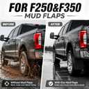 Mud Flaps for 2017-2026 Ford F250 F350 w/o OEM Fender Flares