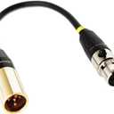 TA4F 4 pin to 3 pin Mini XLR Cable for Shure akg Pocket Transmitter Instrument Cord convertor Adapter (059874520)