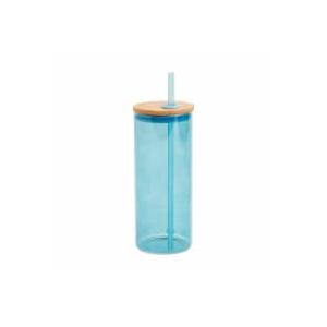 Multi-function Glass Cup with Lid Transparent Juice Tumbler with Straw for Cold Beverages for Home Cafes and Parties