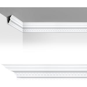 Marsui 4 Pcs Ceiling Crown Molding Trim 4-1/2 Inch Face x 189 in Long Total Decorative Ceiling Crown Moulding Trim Installed with Glue (Not Included) Luxe Style Decor (Vintage Style), 47.2Inch