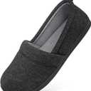 HomeTop Women's Comfy Loafer Slippers Lightweight Memory Foam Non-slip Indoor House Shoes, Size 39