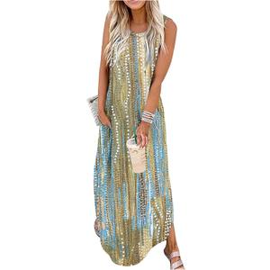 CHUNTIANRAN Maxi Dresses for Women Summer Outfits Boho Beach Long Dresses Casual Sundresses Resort Wear for Women 2026, Large