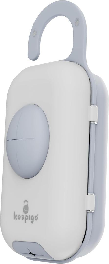 Diaper Bag Wipe Dispenser Blue | 3-in-1 Portable Diaper Caddy Organizer, Baby Wipe Holder with Disposable Bags | Baby Essentials for Newborns, Toddlers, Travel & Baby Shower Gifts