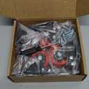 Nefish 2 Inch Casters Set of 4, Heavy Duty Top Plate Caster Wheels with Brake 600 Lbs, Dual Locking Furniture Castors, 360 Degree Swivel Casters, No Noise Polyurethane Wheels for Cabinet, Furniture