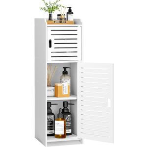 Bathroom Storage Cabinet,Small Floor Cabinet,Multifunctional Side Organizer Rack Stand Table, White
