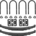 Trailer Leaf Spring 5 Leaf for SW5, 6000LB Trailer Axle Suspension Kit with 3000lb Leaf Springs and U-Bolt Kit.2 PCS