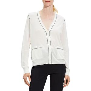 Theory Women's Outline Cardi (White, XS)