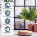 Giegxin Artificial Palm Plants Leaves Imitation Fake Palm Tree Leaves Decor Greenery Faux Tropical Faux Plants Fronds for Palms Sunday Garden Hawaiian Party Jungle Party Decor(4 Pieces)