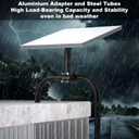 Mini Tripod Adapter with Ball Head for Starlink Mini Mount, Aluminum Alloy Starlink Mini Mount with 1/4"-20 and 3/8"-16 Threads Pipe Adapters (Stsrlink Mini Pole Clamp)