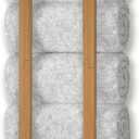 Bamboo Towel Racks - Vertical Wood Towel Rack Bamboo Bathroom Accessories, Storage, Wall Towel Rack for Rolled Towels for Bathroom Furniture, Spa Furniture and Decor (Natural, X-Large)