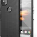 Crave Pixel 4a Case, Dual Guard Protection Series Case for Google Pixel 4a - Black