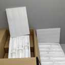 72 PCS White Pillar Candles with Glass Candle Holders Clear Hurricane Candle Holders Glass Cylinder Vases for Centerpieces Wedding Party, Event, Home Office (36 Candles+36 Candle Hoders)