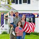Veterans Day Decorations Set Blue Veterans Day Fence Banner Porch Banner Kit Patriotic Door Banner Decorations Thank You Veterans Happy Veterans Day Party Banner Decor Supplies