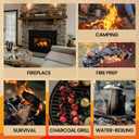 Moscow-Mix Fire Starter (150 PCS) Bulk Natural Fire Starters for Campfires, Fireplace, Charcoal Starter for Grill, BBQ, Wood Stove, Fire Pits - Odorless, Non-Toxic, Waterproof Natural Wood Starters