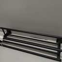 Alise Double Towel Rack for Bathroom Wall Mounted,24 Inch Bathroom Tower Holder Black Towel Rack with Double Towel Bars,SUS304 Stainless Steel Towel Bar Towel Rack with Shelf,Matte Black