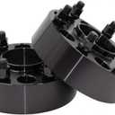 6550-6550H-E106 Black Set of 2 Hub Centric Wheel Adapter, 2 Pack