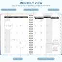 4 x 2026 Planner, Weekly and Monthly Calendar Academic Planner, Jan 2026 - Dec 2026, Planning Agenda Book for Desk Accessories and School Supplies - A5 (6.3'' x 8.5'')